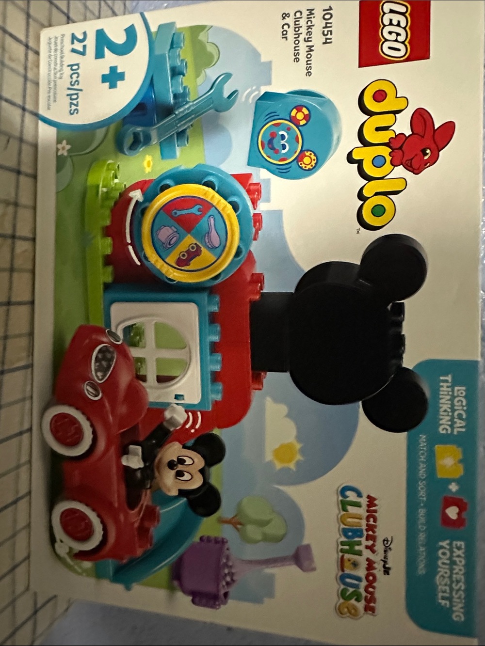 LEGO Duplo Mickey Mouse Clubhouse Red, Blue & Black Car Playset